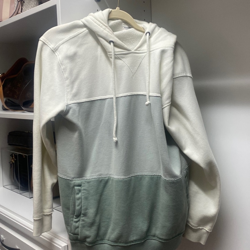 Abercrombie and Fitch, large green hoodie